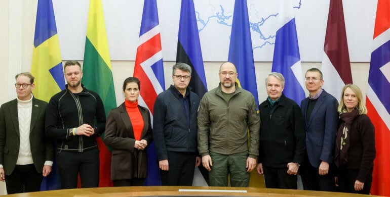 Kijów: Kraje bałtyckie i nordyckie obiecują nadal wsparcie dla Ukrainy i apelują o zaostrzenie sankcji wobec Rosji