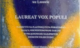 Polski Teatr Ludowy ze Lwowa laureatem tytułu Kuźni Mistrzów Mowy Polskiej Vox Populi