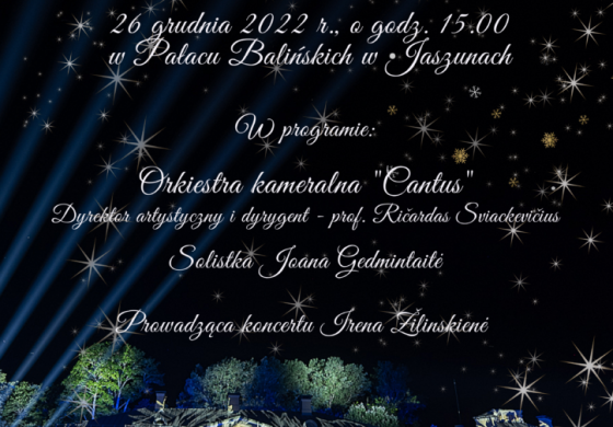 Świąteczny koncert w Pałacu Balińskich w Jaszunach