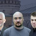 Uwięzieni działacze CPC Wiasna: Aleś Bialacki, jego zastępcy Walentyn Stefanowicz i Uładzimir Łabkowiczfot: Fot: spring96.org