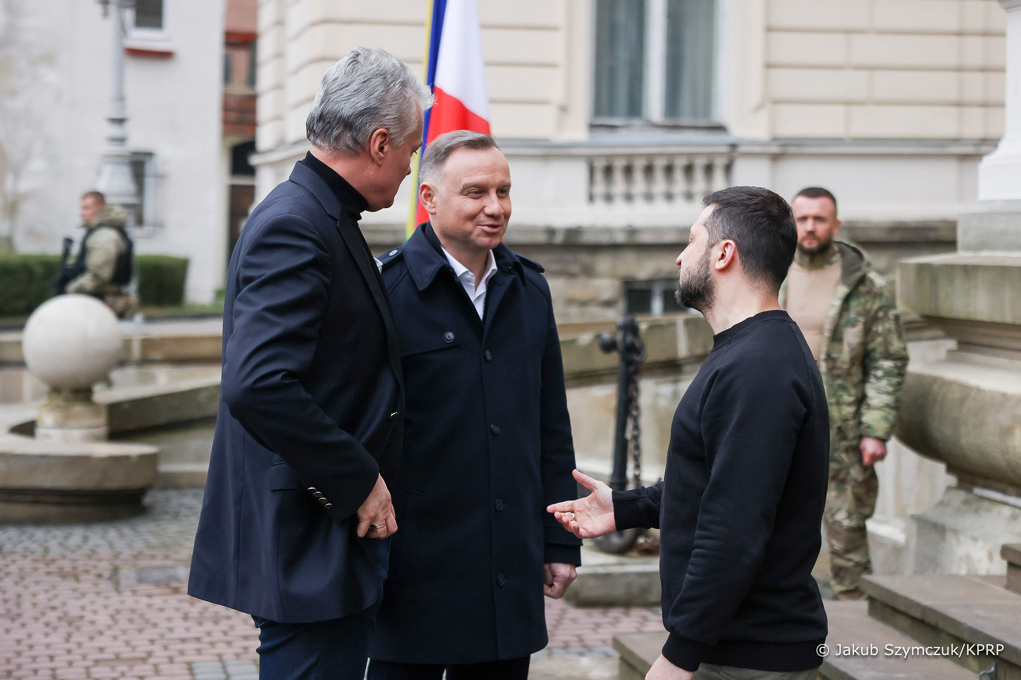 Lwów. Spotkanie Prezydentów Polski, Litwy i Ukrainy. Fot: Jakub Szymczuk KPRP