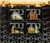 Znaczki Poczty Litewskiej z okazji 700-lecia Wilna