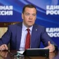 Dmitrij Miedwiediew. Fot: Jedna Rosja (er.ru)