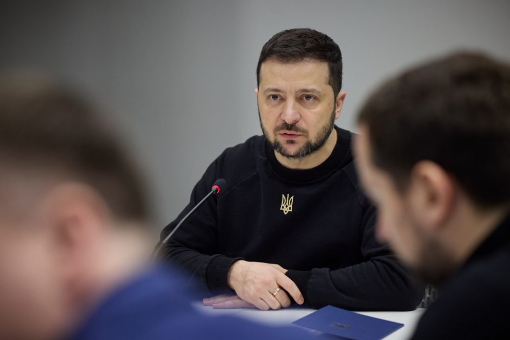 Prezydent Wołodymyr Zełenski. Lwów, 11 stycznia 2023 Fot: president.gov.ua