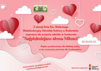 Konkurs z nagrodami z okazji Dnia św. Walentego w Wielofunkcyjnym Ośrodku Kultury w Rudominie