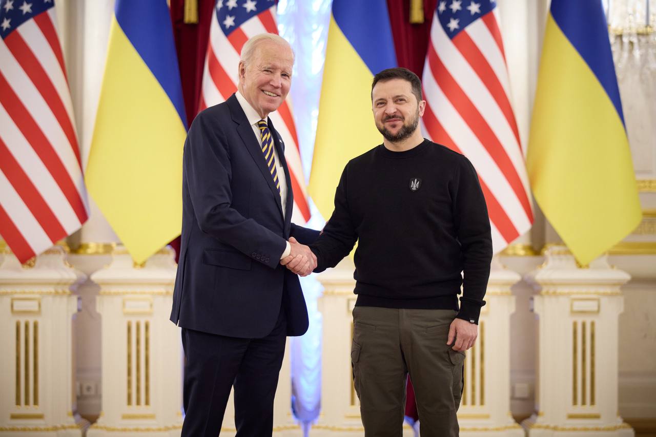 Beden w Kijowie 20.02.2023. Fot: facebook.com/zelenskiy.official