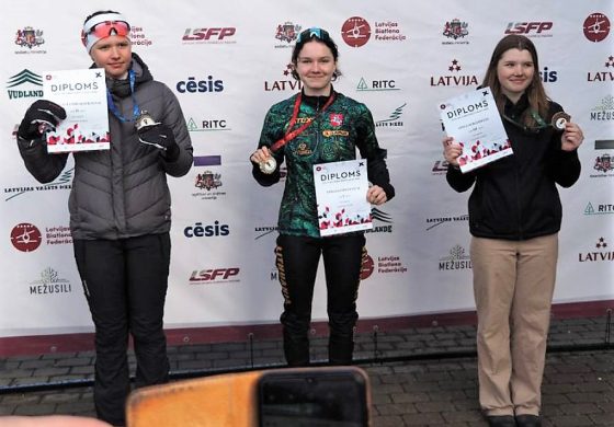 Emilia Mincewicz – złotą medalistką Mistrzostw Łotwy w biathlonie