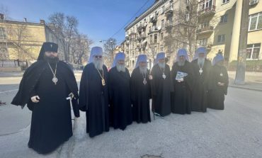 Przedstawiciele Ukraińskiej Cerkwii Prawosławnej Patriarchatu Moskiewskiego złożyli protest w Kancelarii prezydenta Ukrainy