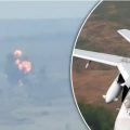 Siły Zbrojne Ukrainy zestrzeliły rosyjski bombowiec Su-24. Fot: kolaż 24tv.ua