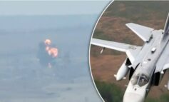 PILNE! Ukraińcy zestrzelili nad Bachmutem rosyjski bombowiec Su-24 (WIDEO)