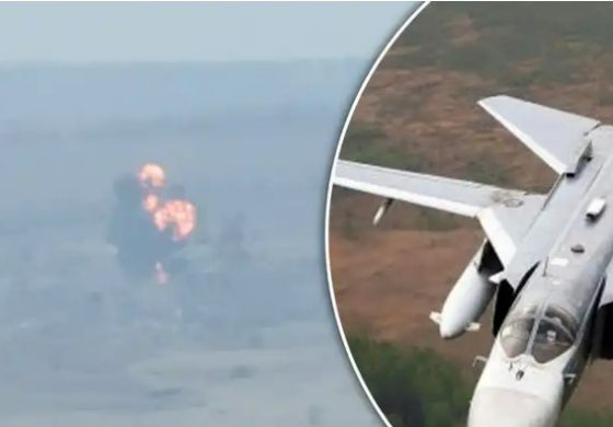 PILNE! Ukraińcy zestrzelili nad Bachmutem rosyjski bombowiec Su-24  (WIDEO)