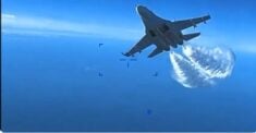 Armia USA odtajniła nagranie zderzenia drona z Su-27. Rosja zmienia wersję: Miliśmy prawo go strącić