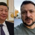 Xi Jinping i Wołodymyr Zełenski