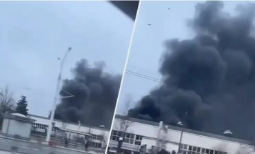 PILNE: Duma Łukaszenki płonie. Przed pożarem słychać było eksplozje (WIDEO)