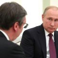 Prezydent Serbii Aleksander Vučić na Kremlu. Fot: Kremlin.ru