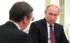 Prezydent Serbii Aleksander Vučić na Kremlu. Fot: Kremlin.ru