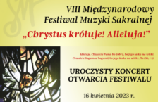 VIII Międzynarodowy Festiwal Muzyki Sakralnej „Chrystus króluje! Alleluja!” w Rudominie