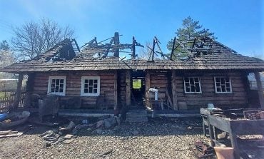 Pożar muzeum „Karpacka Chata” w Borysławiu