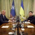 Stoltenberg u Zełenskiego. 20.04.2022. Fot: president.gov.ua