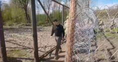 Zełenski widziany na granicy z Białorusią (WIDEO)