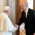 Premier Denys Szmyhal i papież Franciszek