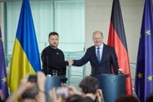Zełenski w Niemczech: Wojna z Rosją może zakończyć się w tym roku