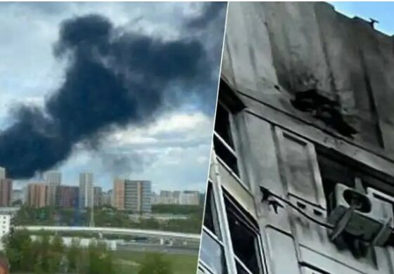 Panika w Moskwie. Zmasowany atak dronów  na stolicę Rosji! Władze ogłaszają operację „Tajfun” (WIDEO, FOTO)