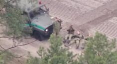 Atak dronów na granicy z Białorusią