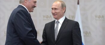 Vladimir Putin & Alexander Lukashenko in Ufa, 8 July 2015