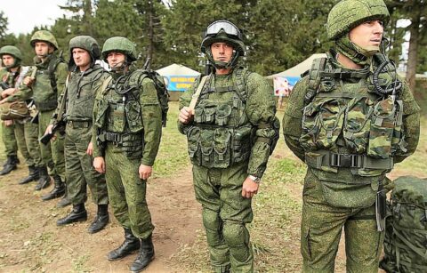 Rosyjscy żołnierze na Krymie