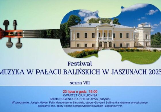 Kolejny koncert festiwalu „Muzyka w Pałacu Balińskich”