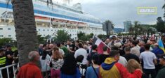 Tak Gruzini powitali w Batumi statek wycieczkowy z rosyjskimi turystami (WIDEO)