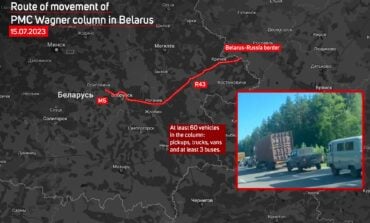13 kolumna „wagnerowców” wjechała na Białoruś