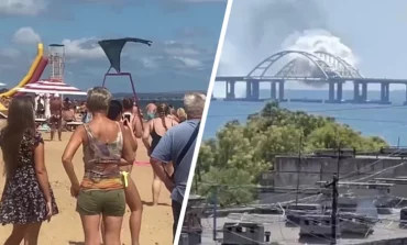 Kolejny ukraiński atak na Most Kerczeński – tym razem na oczach rosyjskich plażowiczów…