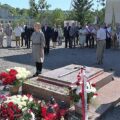 Mogiła Pięciu Nieznanych z Persenkówki na Cmentarzu Obrońców Lwowa, 15 sierpnia 2023 r.