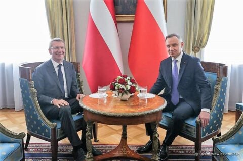 Spotkanie prezydentów Łotwy i Polski