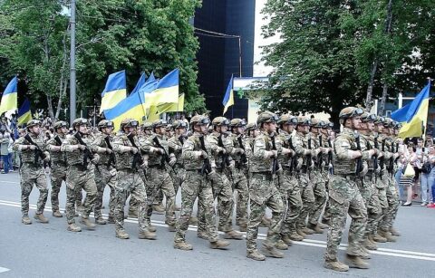 Żołnierze pułku „Azow” w Mariupolu