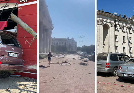 Wystawa wojskowych dronów przyczyną rosyjskiego ataku na Czernihów?