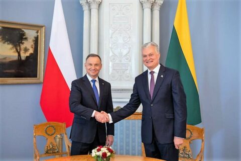 Prezydent Polski Andrzej Duda i prezydent Litwy Gitanas Nausėda