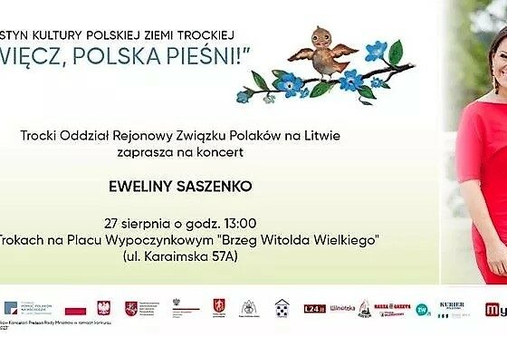 Koncert Eweliny Saszenko w Trokach