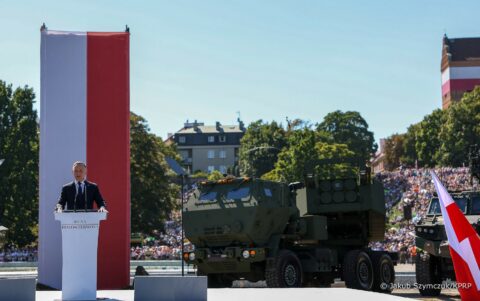 Kolorowe zdjęcie prezydenta Andrzeja Dudy
