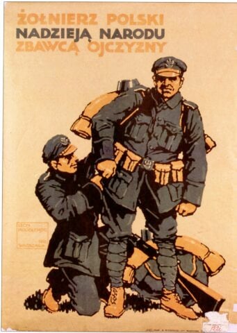 Zdjęcie plakatu propagandowego z 1920 roku