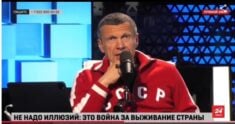 Głównym propagandystom Putina brakuje argumentów. Sołowjow zwątpił w niego na wizji