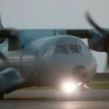 Wojskowy samolot Kazachskich Sił Powietrznych CASA C-295 M (Fot. Białoruski Hajun/Telegram)