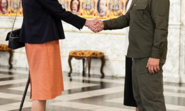 Prezydent Ukrainy spotkał się z królową Danii