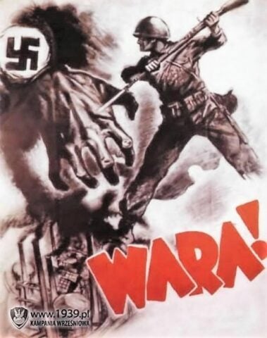 Polski plakat propagandowy „Wara!’, 1939 r.