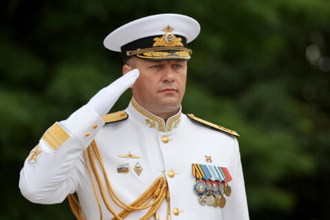 Dowódca Floty Czarnomorskiej admirał Wiktor Sokołow Fot. TASS