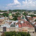 Panorama Lwowa w kierunku wschodnim z wieży ratuszowej Fot. Lestat (Jan Mehlich)/Wikipedia – domena publiczna