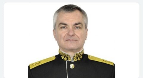 Dowódca Floty Czarnomorskiej admirał Wiktor Sokołow Fot. Twitter (X)