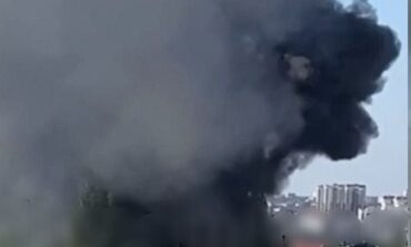 Pożar w rosyjskiej jednostce wojskowej w Symferopolu